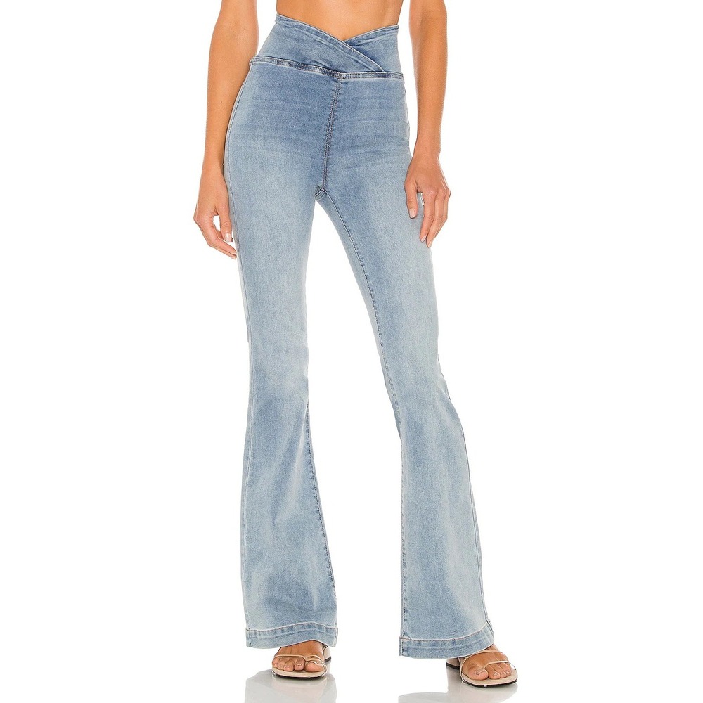 Free People We The Free Venice Beach Flare High Rise Crossover Jeans Womens 29 - Picture 1 of 16